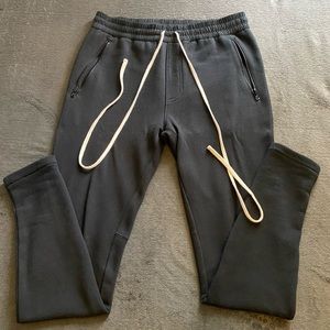 Mens black Fear Of God essentials sweats size medium